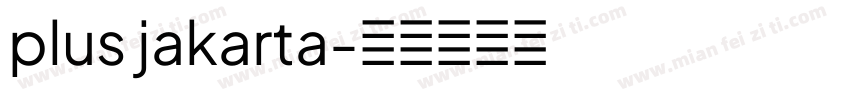 plus jakarta字体转换